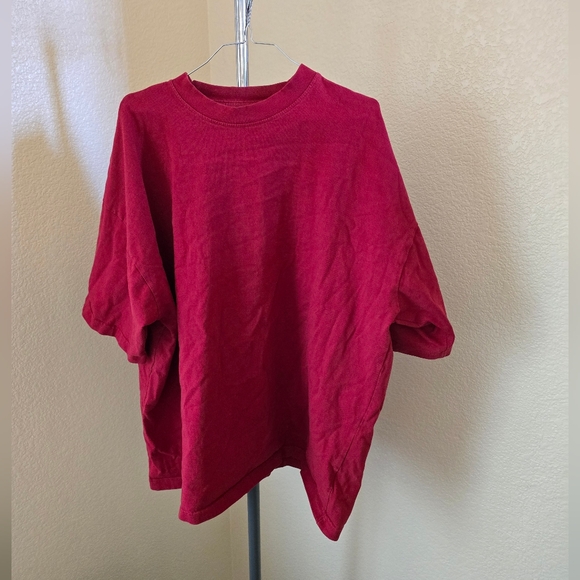 Unbranded Red Short Sleeve Heavyweight T-Shirt - Picture 1 of 3